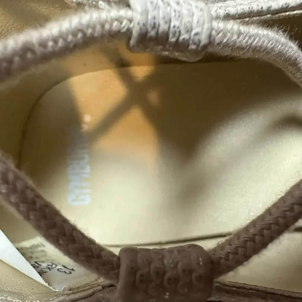 Gymboree Lace-Up Ballet Flats Shoes Girls Size 13 Elegant Formal Evening